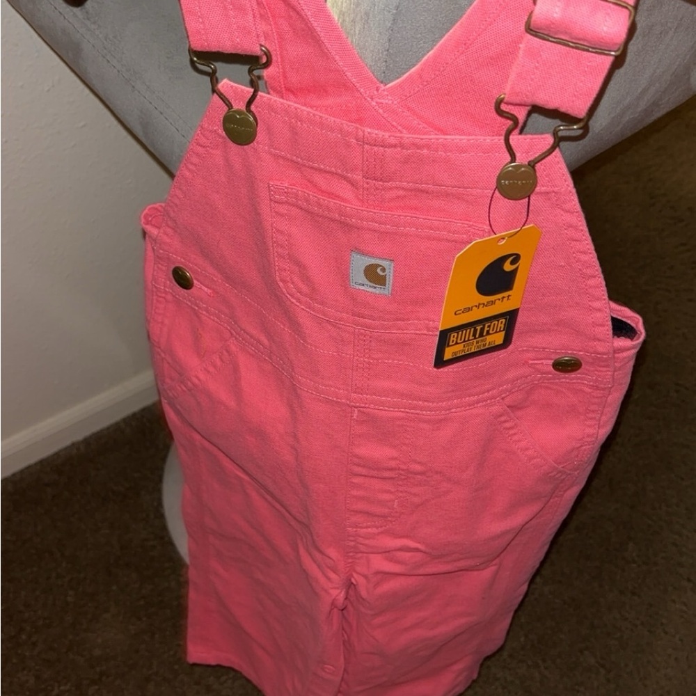 Carhartt Bright Pink Bib Overalls